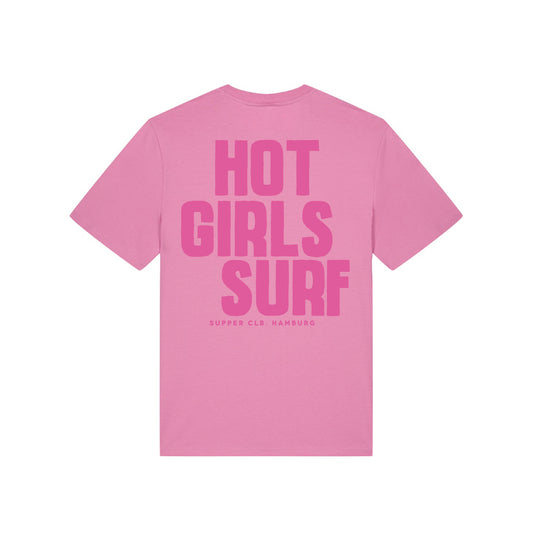 T-Shirt "Girls Surf" Pink