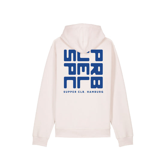 Hoodie "Square Logo" Natural Raw