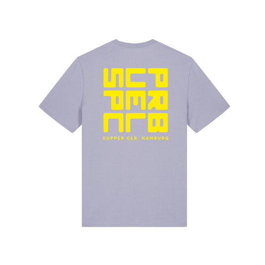 T-Shirt "Square Logo" Lavendel Yellow