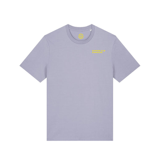 T-Shirt "Square Logo" Lavendel Yellow